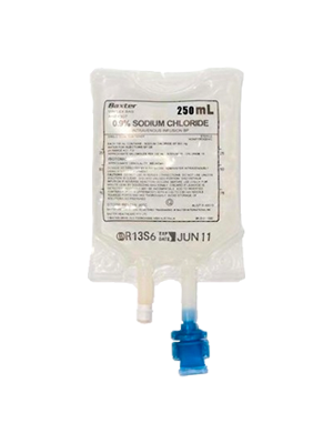 Sodium Chloride 0.9% Intravenous Infusion Bag 250mL