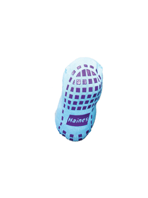 Haines SallySocks Non Slip Patient Socks, Bariatric Purple - Each
