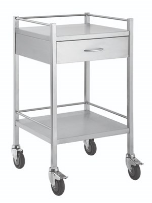 Trolley One Drawers Stainless Steel 50x50x90cm