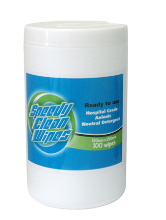Whiteley MedicalĀ® Speedy Clean Wipes - Tub/100