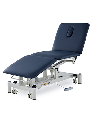 HiLo Elec Couch 3 Seg Navy Blue