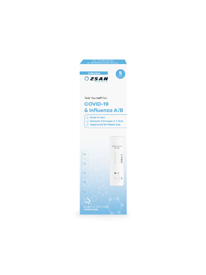 2San COVID-19 & Influenza A/B Rapid Antigen Test Kit