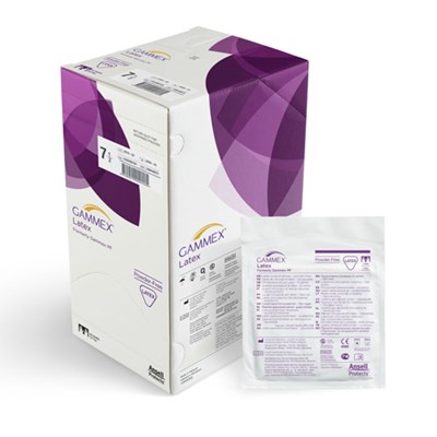 GAMMEX® Surgical Rubber Latex Gloves Size 5.5, Natural - Box/50