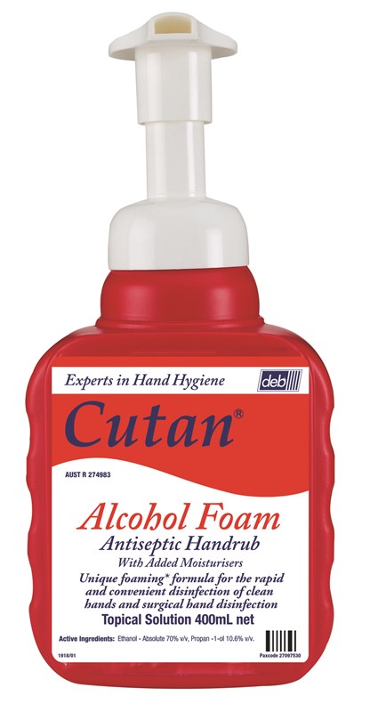Cutan® Enhanced Alcohol Foam Hand Rub 400mL - Each