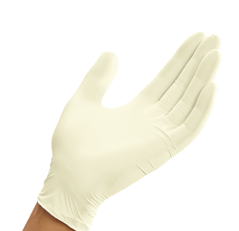 Innova Latex Poderfree Textured Exam Glove Medium- Box/100