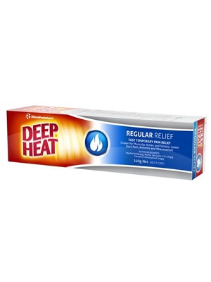 Deep Heat Regular Relief Non-Greasy Heat Rub Cream 140g – Each