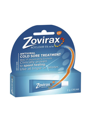 Zovirax Cold Sore Cream Tube 2g